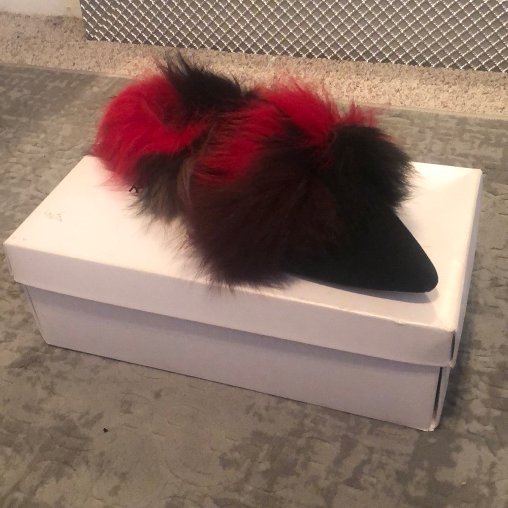 Rebecca Minkoff Roree black kid suede flats